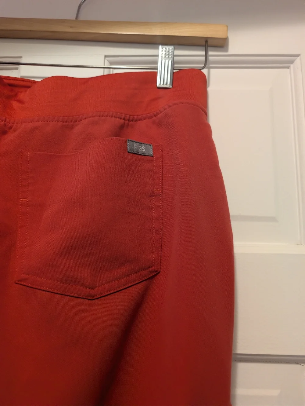 Figs Women Joggers, Red- Raspberry Color Medium Petite - Picture 4 of 6